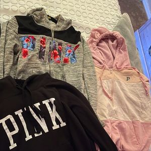 Jackets all with hoodies and pockets